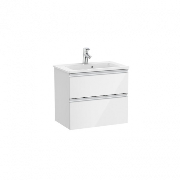 Zestaw unik Roca Gap 60 cm, szafka z umywalką w. Compacto. biały A851495806