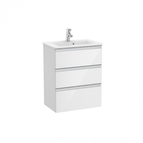 Zestaw unik Roca Gap 60 cm, szafka z umywalką w. Compacto. biały A851498806
