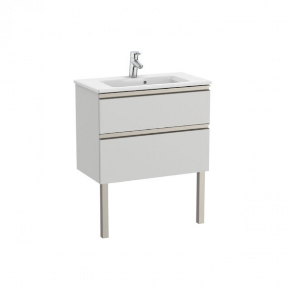 Zestaw unik Roca Gap 70 cm, szafka z umywalką w. Compacto. jasny szary mat A851496447