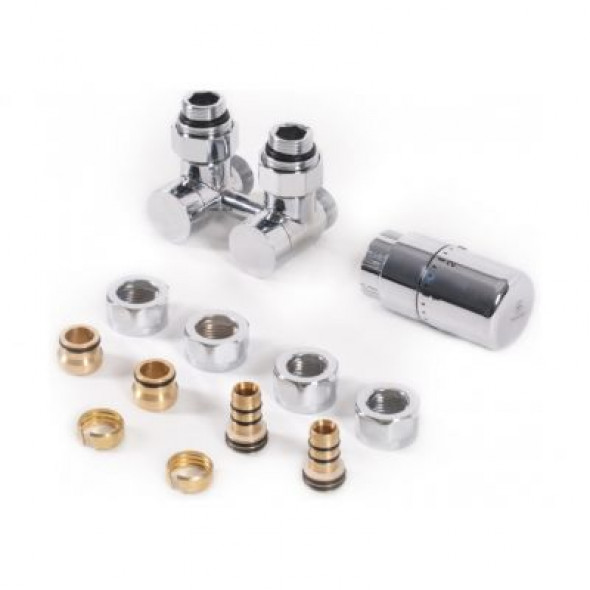 Zestaw zintegrowany odcinający kątowy Terma chrom WRZOSSC1-CR