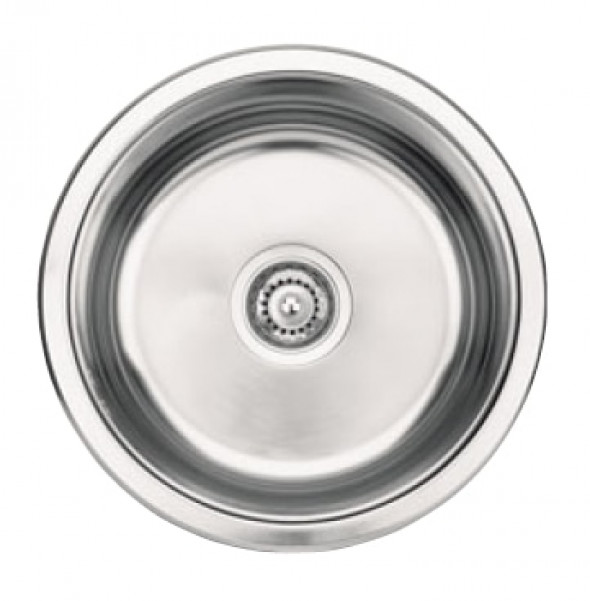 Zlewozmywak Deante Cornetto Plus okrągły bez kołnierza, Stal polerowana ZHC0803