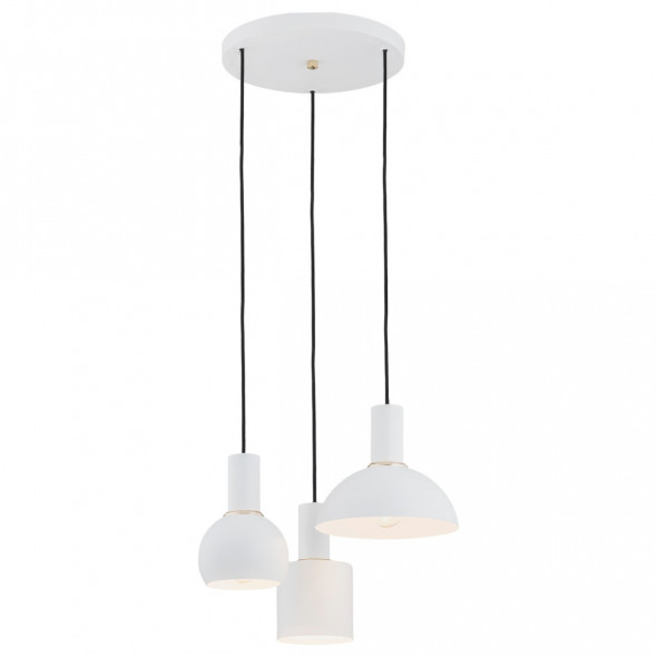 Argon 1468 Sines 3x15W Lampa wisząca biały/złoty