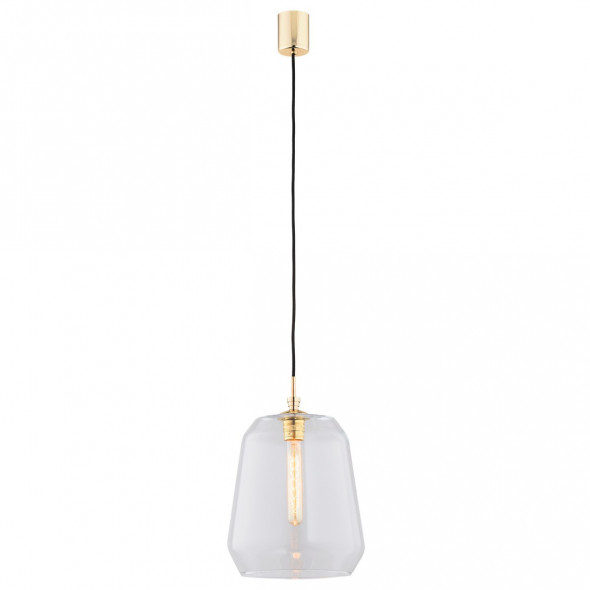 Argon 4266 Irun 1x15W Lampa wisząca złoty/transparentny