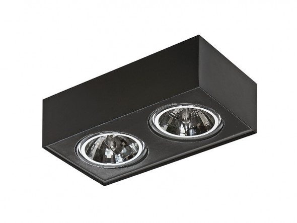 Azzardo AZ2881 Paulo 2 230V 2x50W Plafon czarny