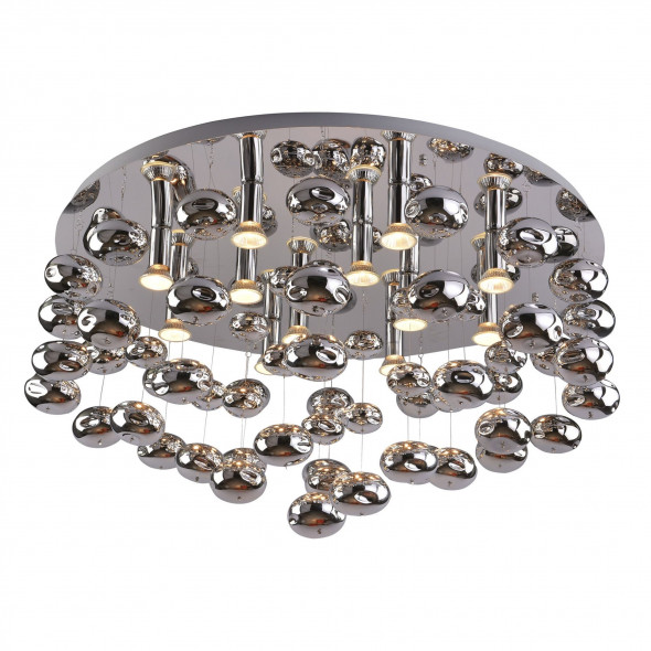 Azzardo Luvia D80 AZ2542 2172-6X-D80-CH Lampa sufitowa Plafon dekoracyjny Plafoniera 12x40W chrom glamour