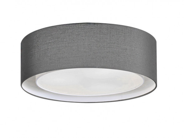Azzardo Milo Grey AZ2319 MX2295-M-BZ-GR Lampa sufitowa Plafon z abażurem 3x60W szary biały
