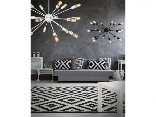 Azzardo Orbit White AZ1658 40446-18-WH Lampa wisząca Zwis industrialny 18x60W biała nowoczesna