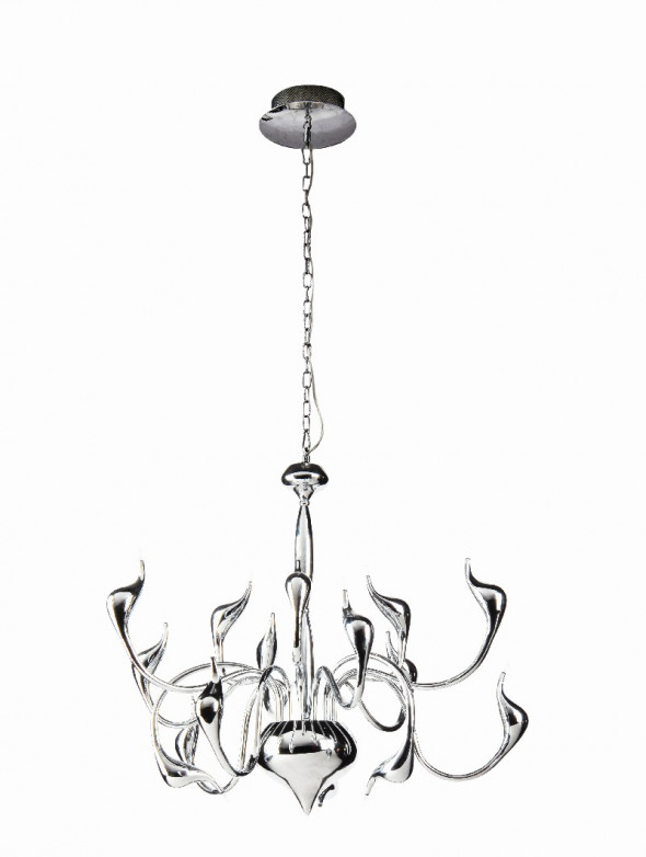 Azzardo Snake 2 AZ0043 MP6230-15-CH Lampa wisząca Oprawa Zwis dekoracyjny 15x10W chrom glamour