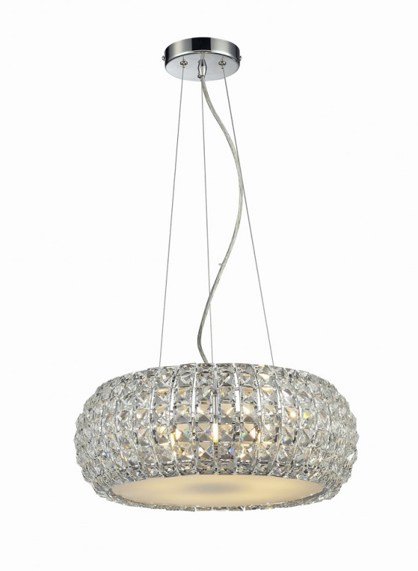 Azzardo Sophia 5 AZ0522 5024-5P Lampa wisząca Oprawa kryształowa Zwis 5x40W chrom glamour