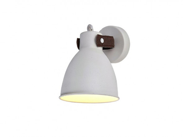 Azzardo Tessio Wall AZ1281 2653-1X-WH Lampa ścienna Kinkiet metalowy 1x40W biały