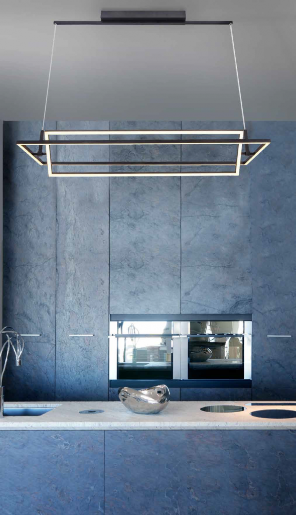 Azzardo Viena Black AZ2849 Lampa wisząca Zwis industrialny Oprawa 1x100W LED aluminium akryl