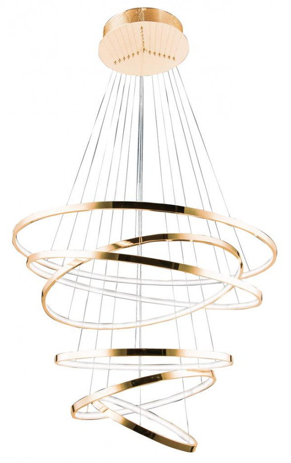 Azzardo Wheel 6 AZ2921 Lampa wisząca ściemnialna Zwis industrialny 1x135W LED złota glamour