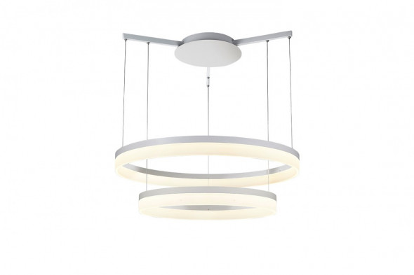 Azzardo Zola 80/60 AZ1295 7105-2PL-8060-WH Lampa wisząca Zwis industrialny 1x32W 1x24W LED biała