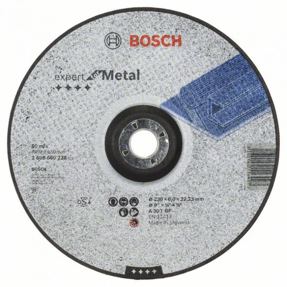 Bosch Tarcza Ścierna Wygięta Expert do Metalu 230x6mm