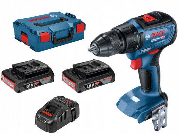 Bosch Wiertarko-Wkrętarka GSB 18V-50 2x2Ah Walizka