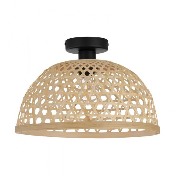 Eglo 43251 Claverdon 1x40W Plafon sufitowy czarny drewno