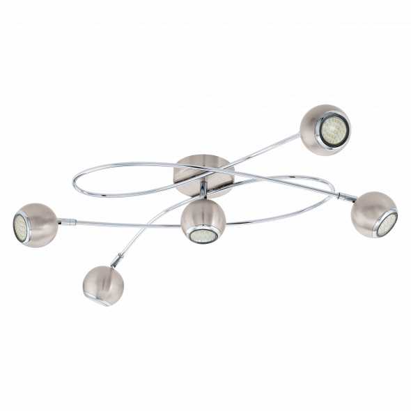 Eglo 94251 Locanda 5x3W Plafon nikiel/chrom