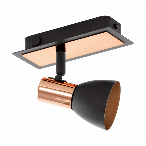Eglo 94584 Barnham 1x3,3W Reflektor czarny/miedziany