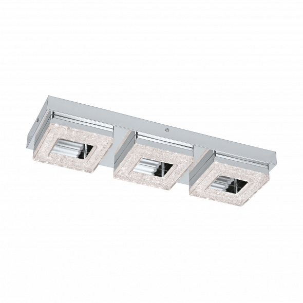 Eglo 95656 Fradelo 3x4W LED Plafon z kryształkami chrom