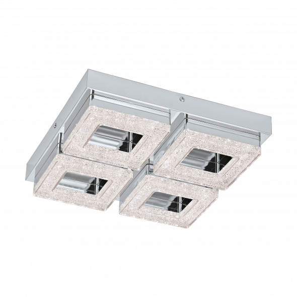 Eglo 95657 Fradelo 4x4W LED Plafon z kryształkami chrom
