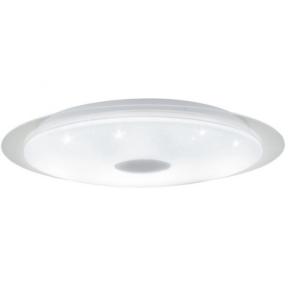 Eglo 98219 Moratica-A 1x36W LED Plafon biały/srebrny sterowanie pilotem