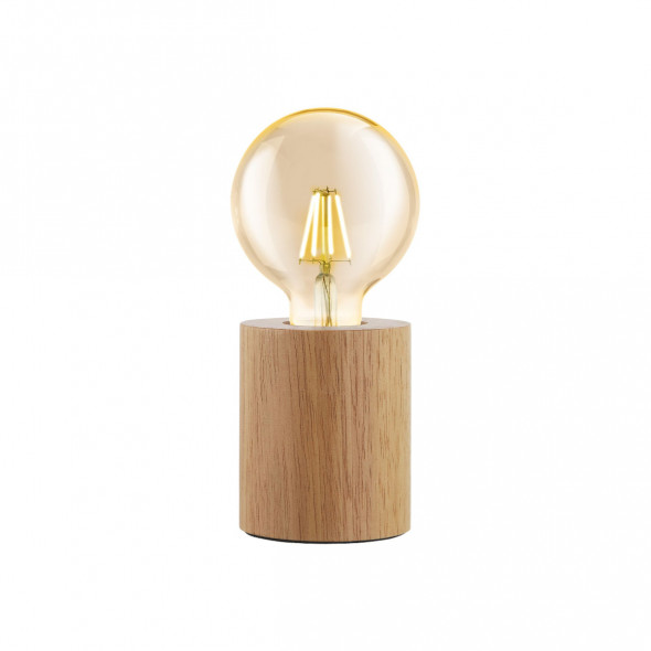 Eglo 99079 Turialdo 1x28W Lampa stołowa drewniana