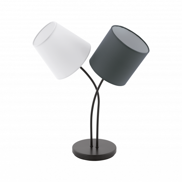Eglo 95194 Almeida 2x40W Lampa stołowa biały/antracyt