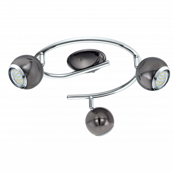 Eglo 31007 Bimeda 3x3W Plafon nikiel nero