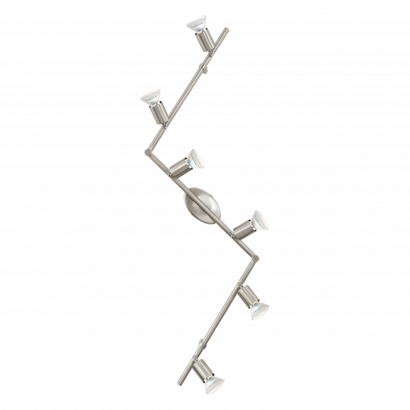 Eglo 92599 Buzz-led 6x3W Plafon nikiel mat