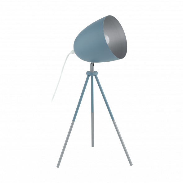Eglo 49045 Chester-P 1x60W Lampa stołowa pastelowy granatowy