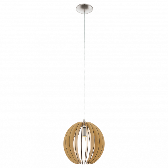 Eglo 94764 Cossano 1x60W Lampa wisząca klonowa