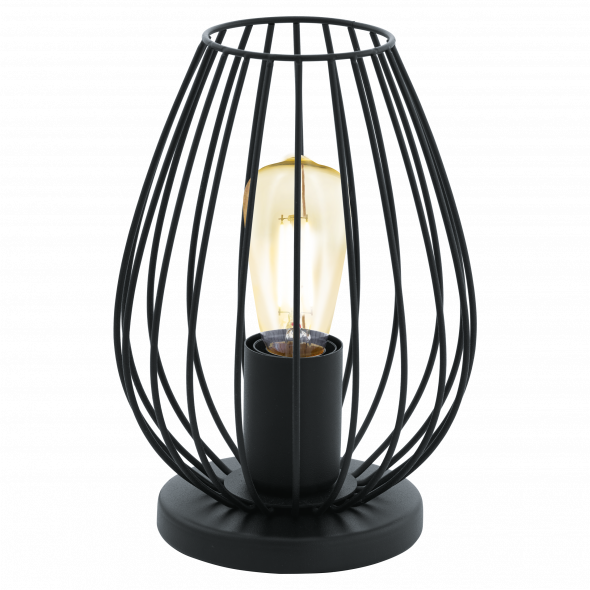 Eglo 49481 Newtown 1x60W Lampa stołowa czarna