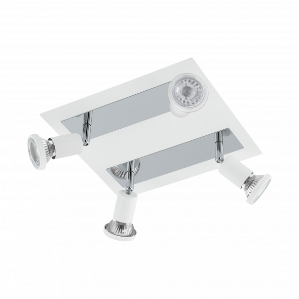 Eglo 94962 Sarria 4x5W Reflektor punktowy chrom/biały