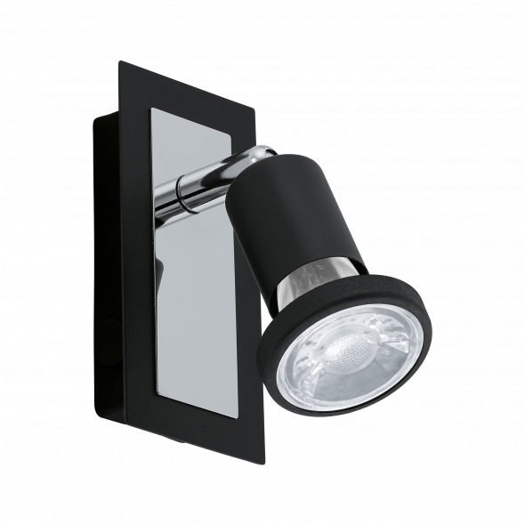 Eglo 94963 Sarria 1x5W Reflektor czarny/chrom
