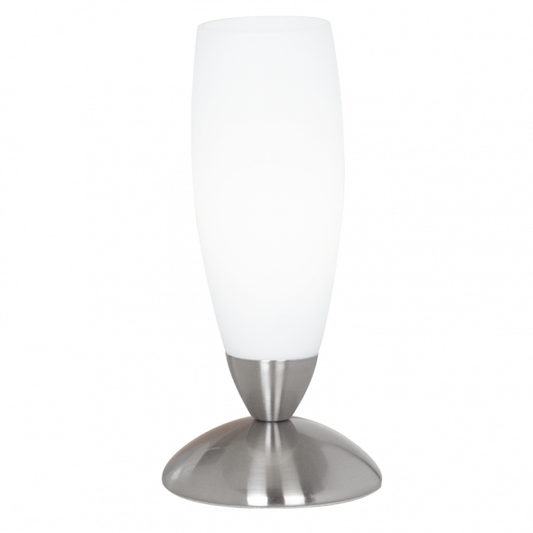 Eglo 82305 Slim 1x40W Lampka stołowa biały/nikiel