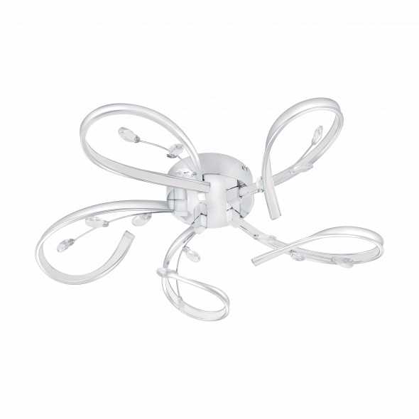 Eglo 97487 Vallemare 5x6,6W LED Plafon chrom kryształ