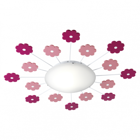 Eglo 92147 Viki 1x60W Plafon różowy