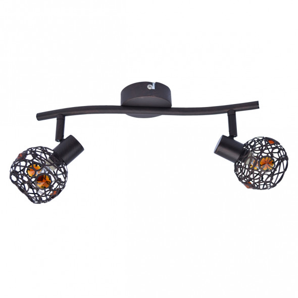 Italux Astor HP-710AG-02G-863WE Reflektor punktowy Lampa sufitowa Spot 2x28W LED brązowy
