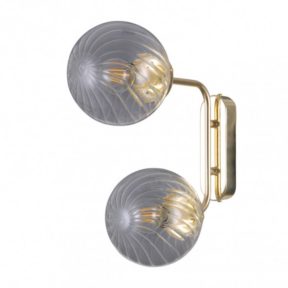 Italux Bartolo WL-43310-2 Lampa ścienna Kinkiet nowoczesny dekoracyjny 2x5W złoty