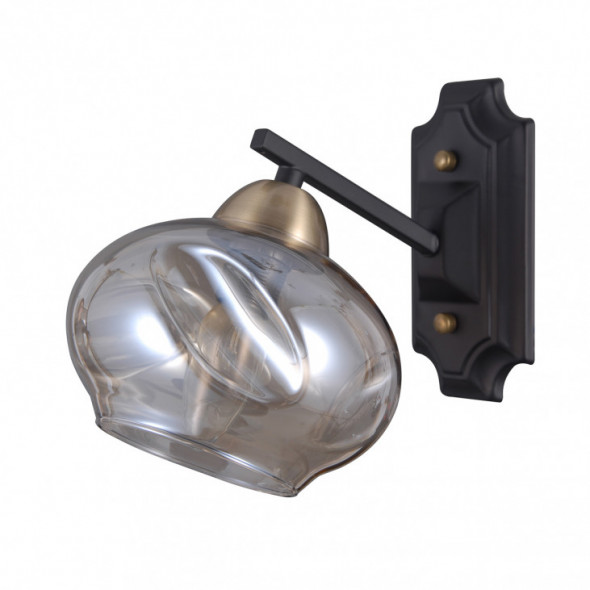 Italux Bastiano WL-43399-1 Kinkiet nowoczesny Oprawa dekoracyjna 1x40W czarny koniak