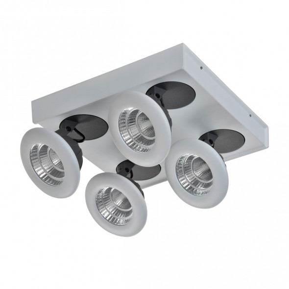 Italux Catalina FH31784S4 Lampa oprawa sufitowa minimalistyczna Spot 4x7W LED szary