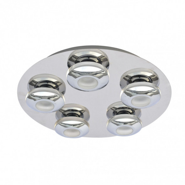 Italux Elias HP-932AF-05-9051B CH plafon lampa oprawa sufitowa 5x5W LED chrom