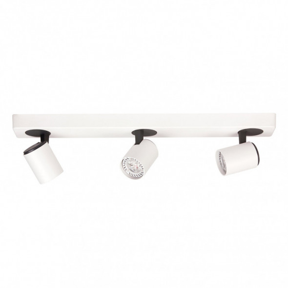 Italux Elvira SPL-3142A-3-WH Spot Lampa sufitowa Plafon nowoczesny 3x25W czarny biały piaskowany