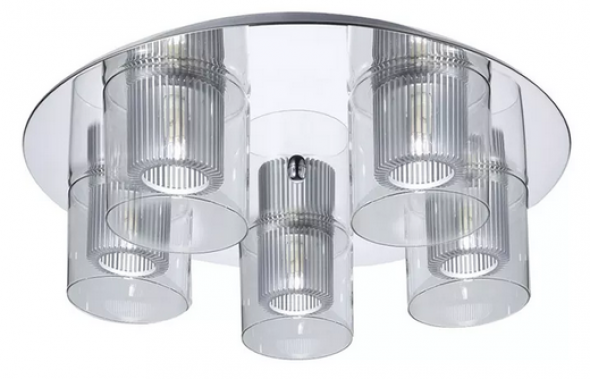 Italux Estiva C0324-05S-B5AC plafon lampa oprawa sufitowa 5x42W chrom