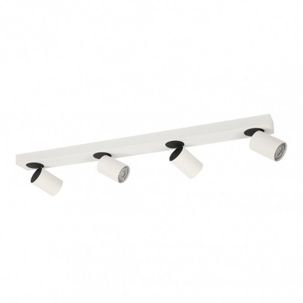 Italux Federica SPL-3001A-4-WH Lampa sufitowa Plafon Spot Reflektor 4x25W biały czarny piaskowany