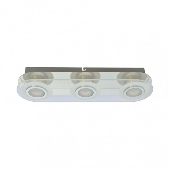 Italux Flavio MD14088-03 CH plafon lampa sufitowa 3x5,5W LED chrom/biały