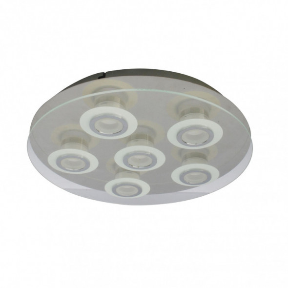 Italux Flavio MD14088-06B CH plafon lampa sufitowa 6x5,5W LED chrom/biały