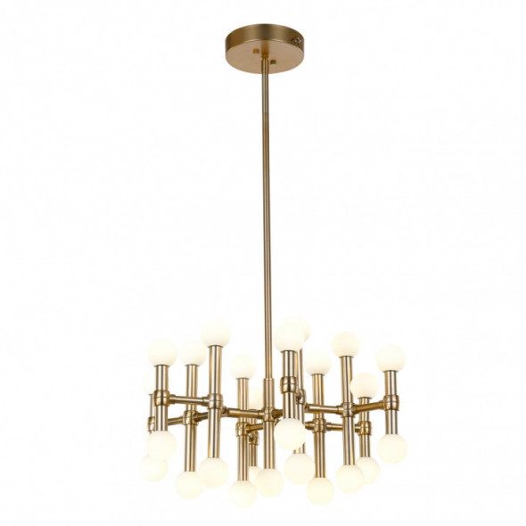 Italux Giovanna MX16009008-25A B Żyrandol industrialny Oprawa wisząca 1x65W LED brąz vintage