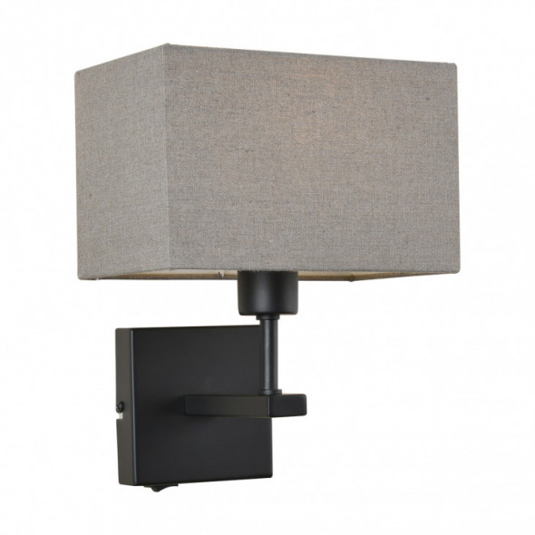 Italux Norte WL-1122-1-A-BM-RC-GR -Oprawa ścienna kinkiet 1x60W/E27