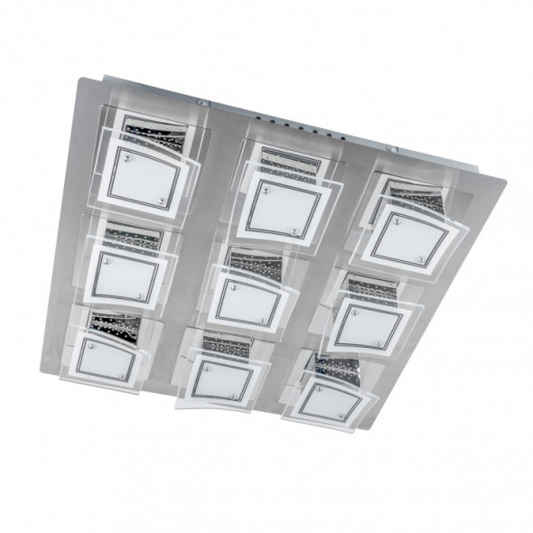 Italux Winston C29560F-9A plafon lampa oprawa sufitowa 9x54W LED chrom/biały